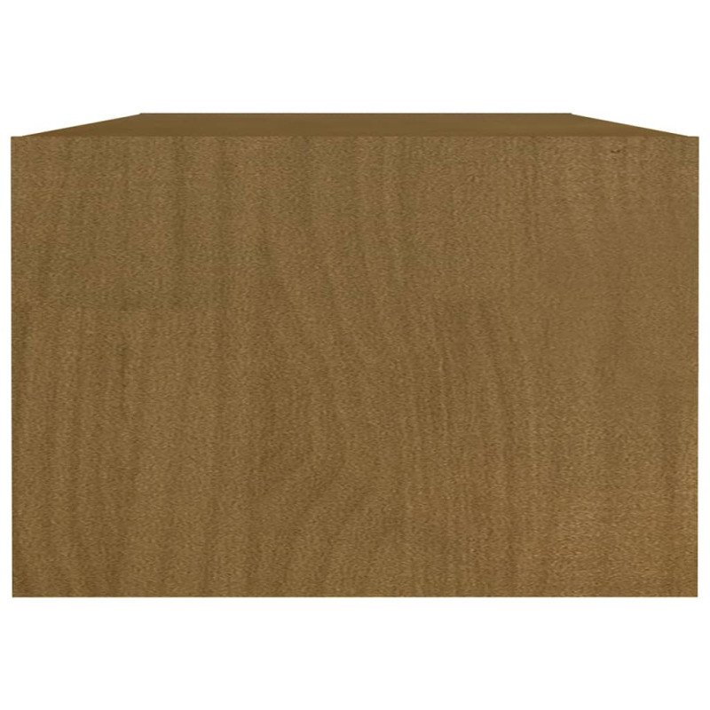 vidaXL Konferenčný stolík medovo-hnedý 110x50x34 cm borovicový masív