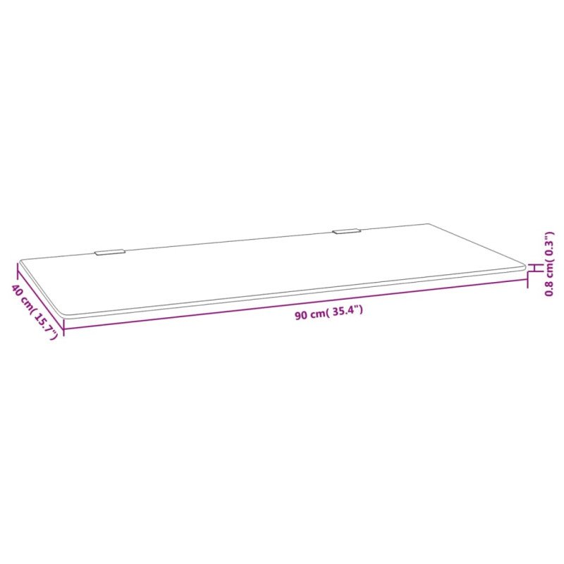 vidaXL Nástenná zástena medzi pisoáre 90x40 cm tvrdené sklo