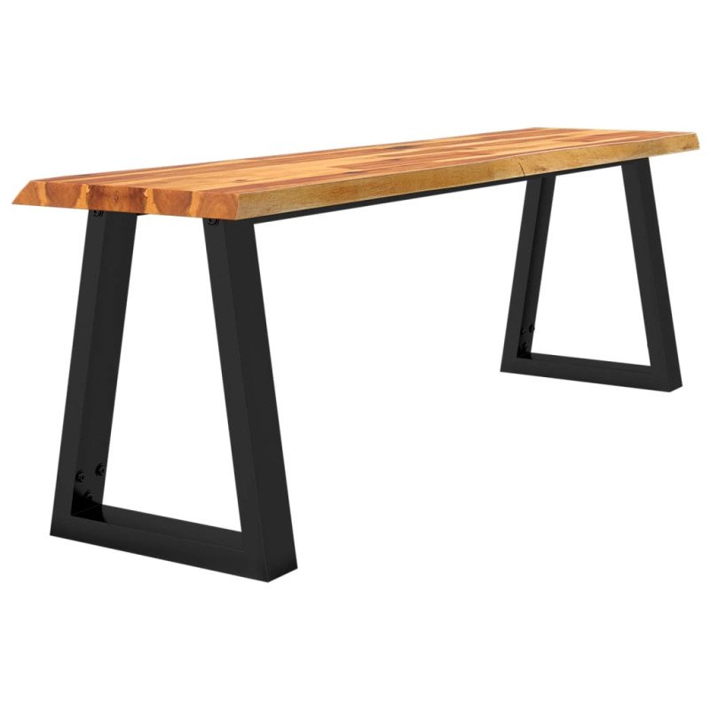 vidaXL Záhradná lavička so živou hranou 140 cm akáciový masív