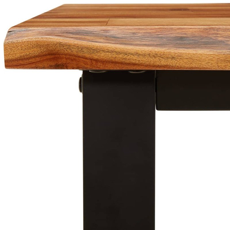 vidaXL Záhradná lavička so živou hranou 140 cm akáciový masív