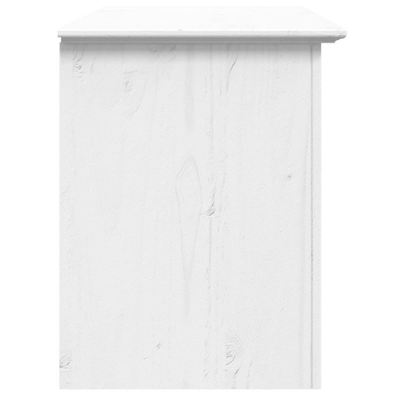 vidaXL TV skrinka s 2 zásuvkami BODO biela 91x43x56cm borovicový masív