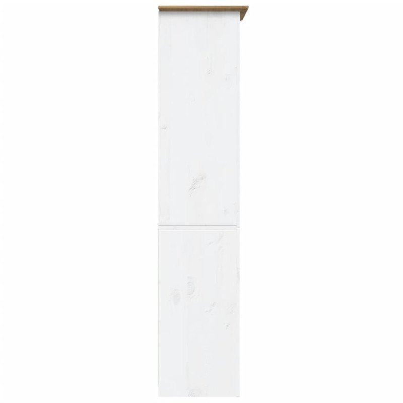 vidaXL Knižnica BODO hnedá 80x38x180 cm masívna borovica 5 políc