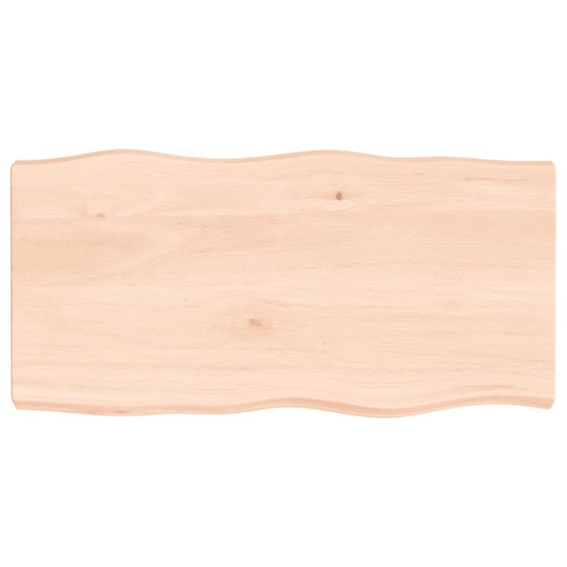 vidaXL Stolová doska 80x40x(2-6) cm neošetrený masív živé hrany