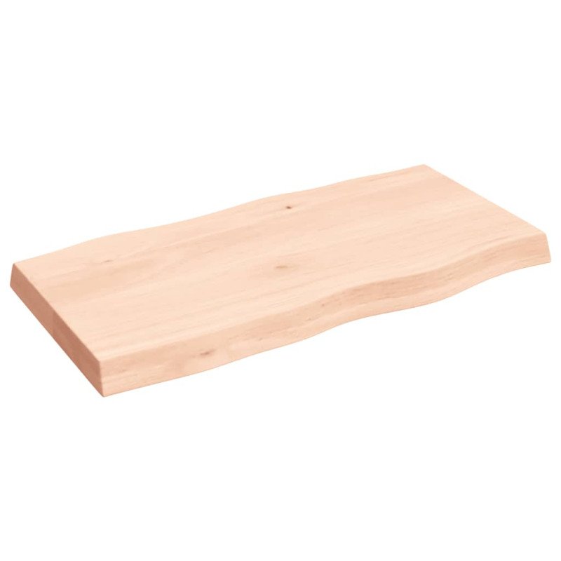 vidaXL Stolová doska 80x40x(2-6) cm neošetrený masív živé hrany