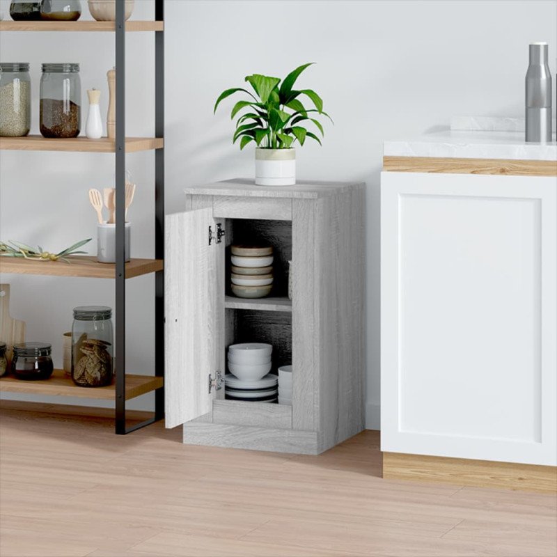 vidaXL Komoda sivý dub sonoma 37,5x35,5x67,5 cm kompozitné drevo