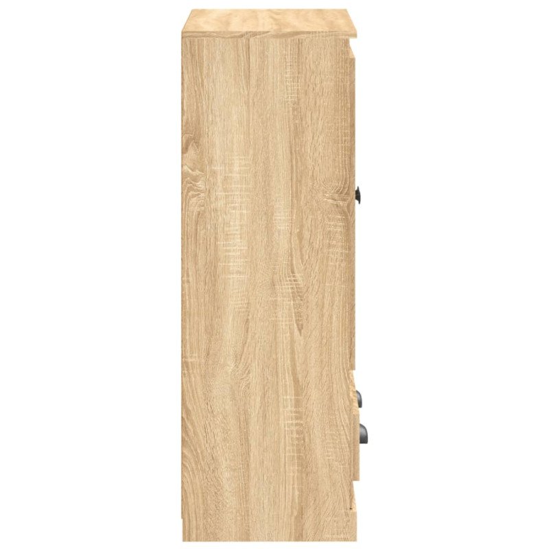 vidaXL Vysoká skrinka dub sonoma 60x35,5x103,5 cm kompozitné drevo