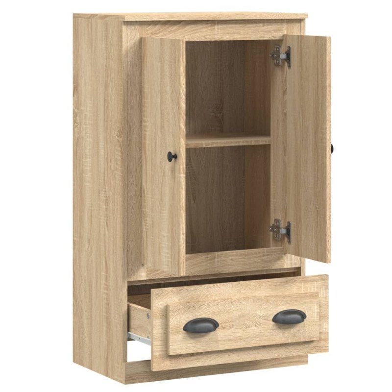 vidaXL Vysoká skrinka dub sonoma 60x35,5x103,5 cm kompozitné drevo