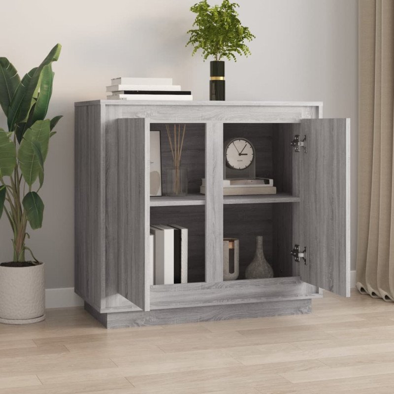 vidaXL Komoda dub sonoma 80x34x75 cm kompozitné drevo