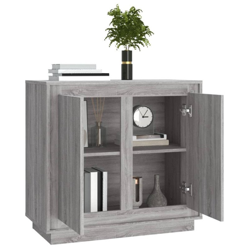 vidaXL Komoda dub sonoma 80x34x75 cm kompozitné drevo