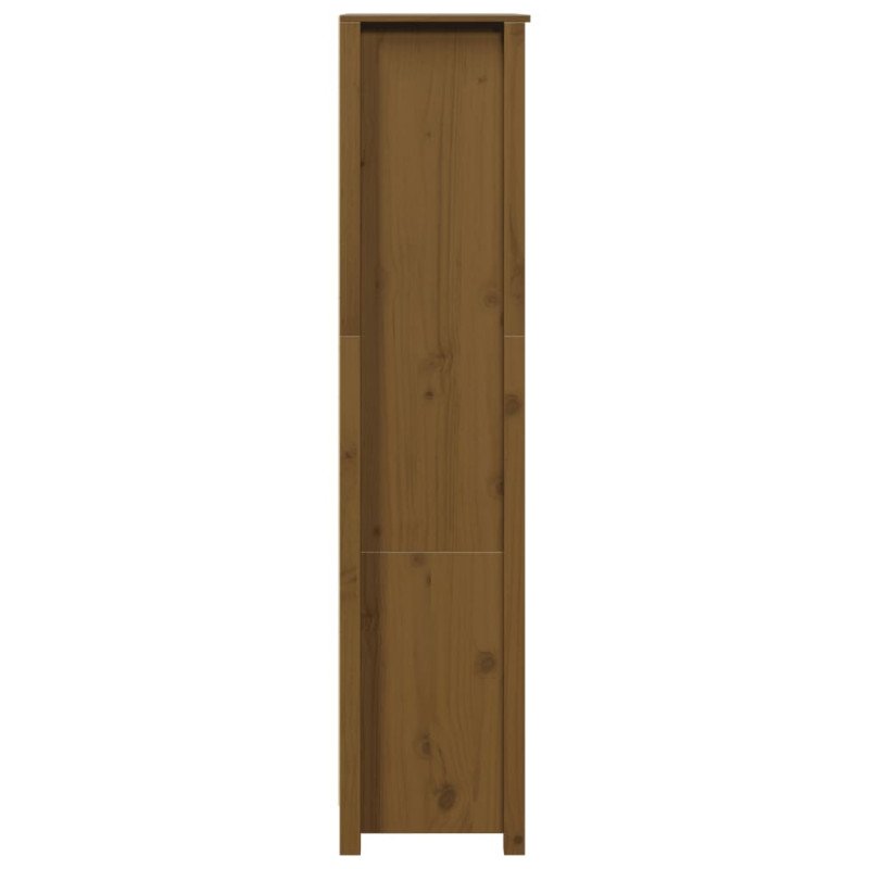 vidaXL Vysoká skrinka medovohnedá 80x35x154 cm borovicový masív