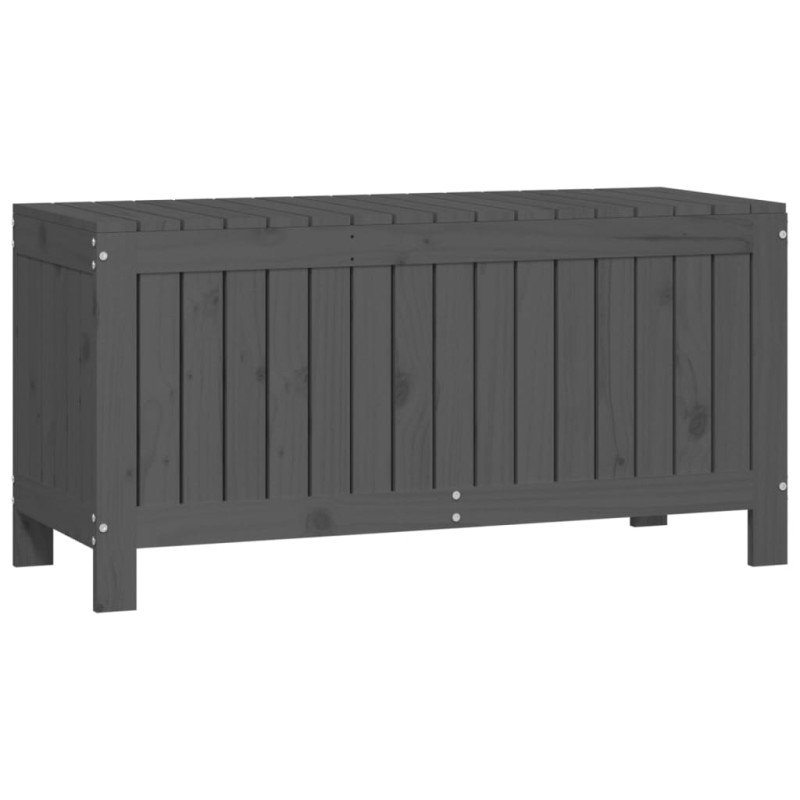 vidaXL Záhradný úložný box sivý 108x42,5x54 cm masívna borovica