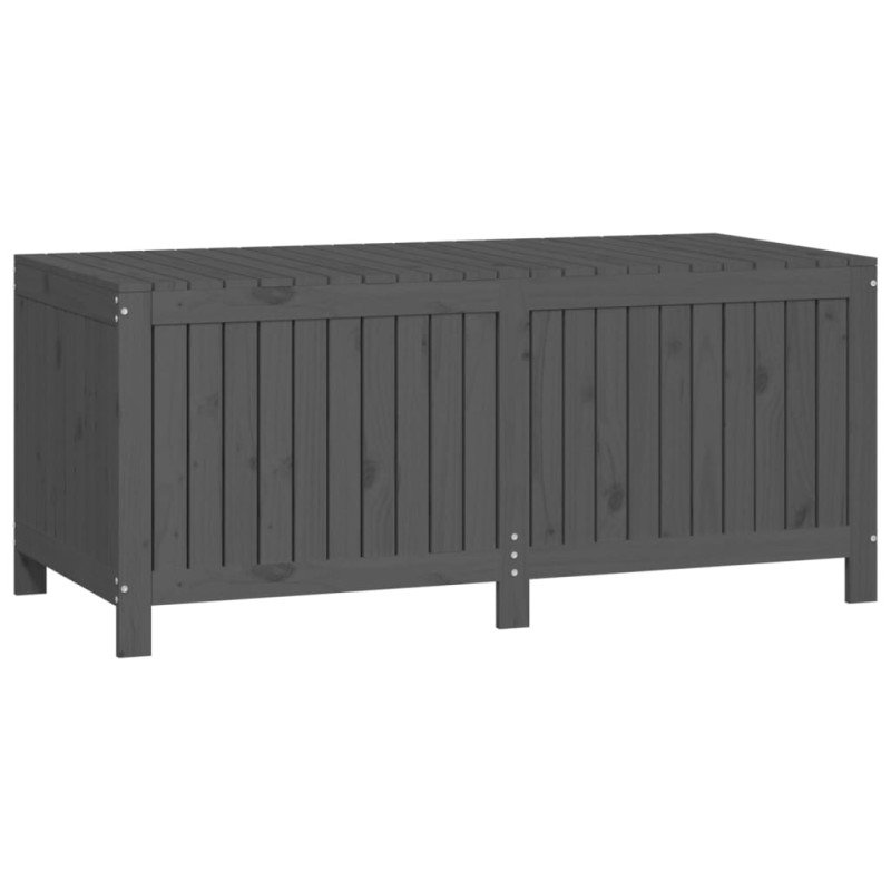 vidaXL Záhradný úložný box sivý 147x68x64 cm masívna borovica