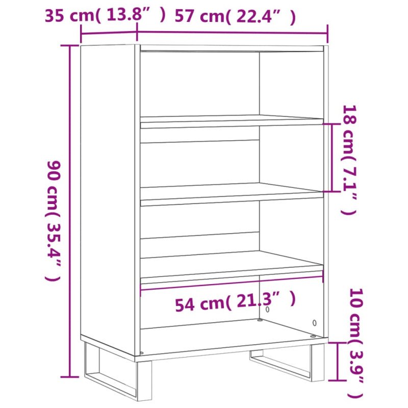 vidaXL Vysoká skrinka betónová sivá 57x35x90 cm kompozitné drevo