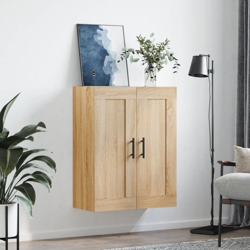 vidaXL Nástenná skrinka dub sonoma 69,5x34x90 cm kompozitné drevo