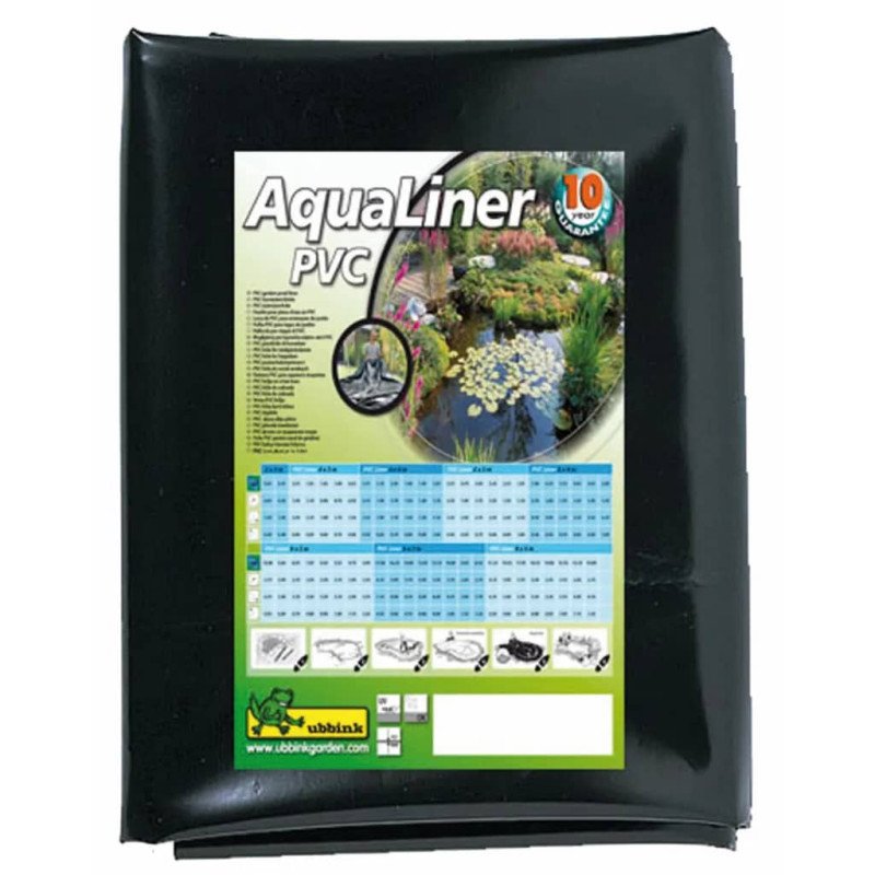 Ubbink AquaLiner Rybníková fólia PVC 6 x 4 m čierna