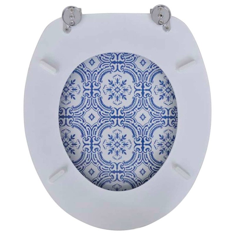 WC sedadlo s vekom z MDF, potlač s motívom porcelánu 
