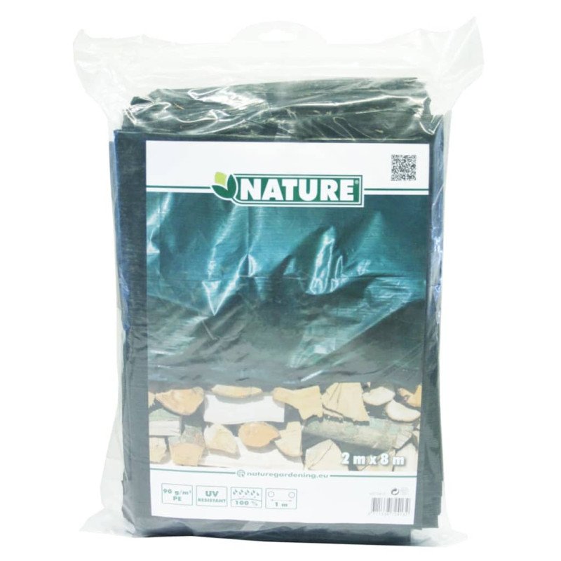 Nature Ochranná plachta na drevo 2x8 m PE zelená 6072413 