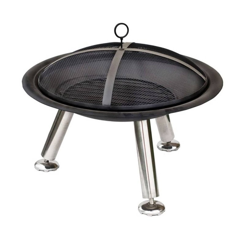 RedFire Ohnisko Chicago čierne 75 cm oceľové 85013