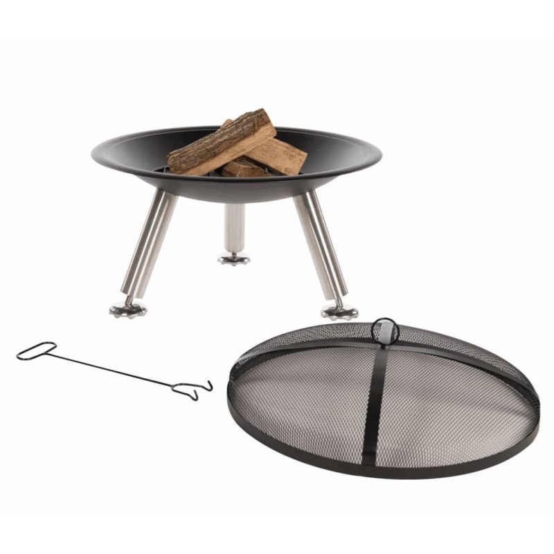 RedFire Ohnisko Chicago čierne 75 cm oceľové 85013