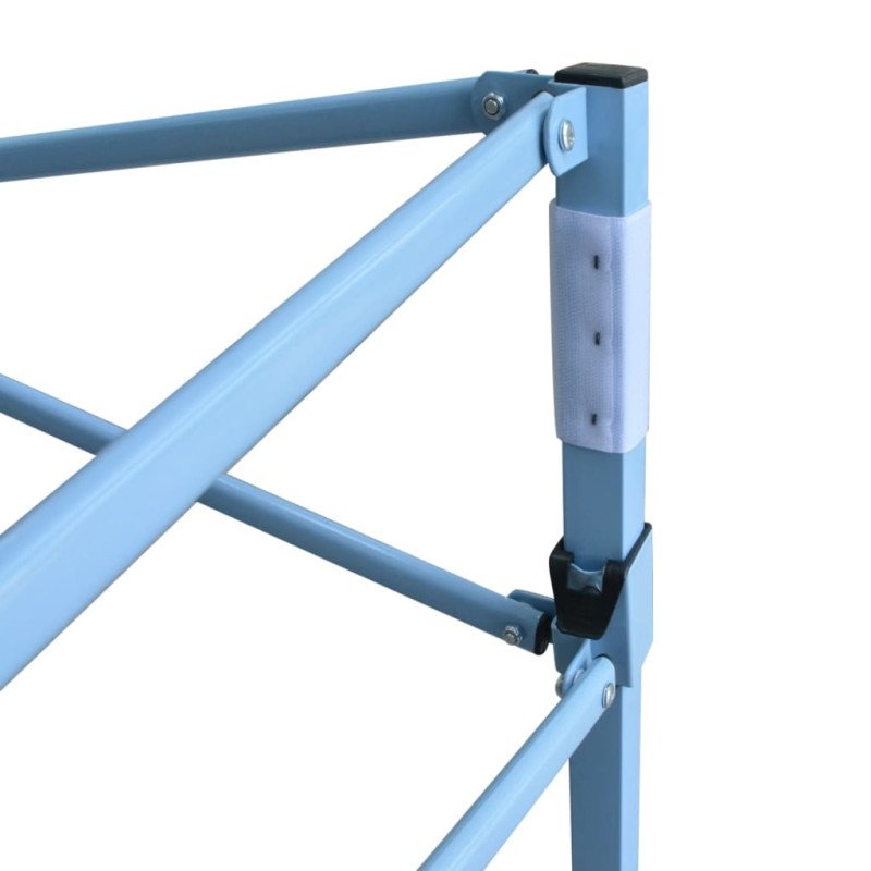 vidaXL Skladací záhradný stan so 4 bočnými stenami 3x4,5 m, modrý