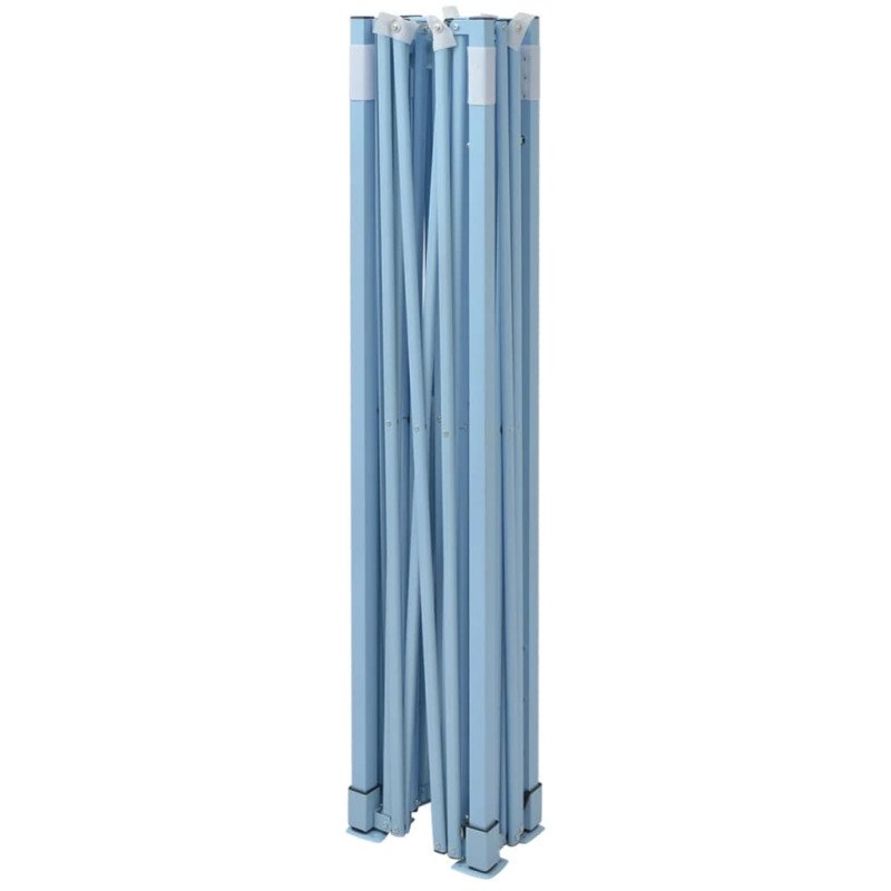 vidaXL Skladací záhradný stan so 4 bočnými stenami 3x4,5 m, modrý