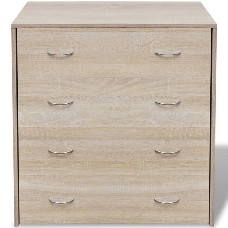 vidaXL Skrinka so 4 zásuvkami 60x30,5x71 cm, farba dubového dreva