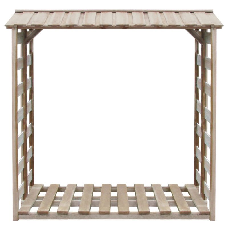 vidaXL Prístrešok na drevo 150x90x176 cm, impregnovaná borovica