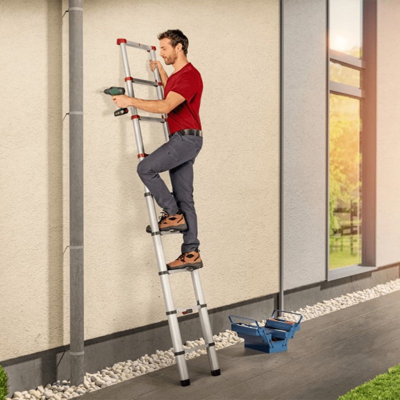 Hailo Teleskopický rebrík FlexLine 260 264 cm hliníkový