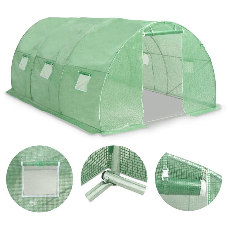 vidaXL Skleník 13,5 m² 450x300x200 cm