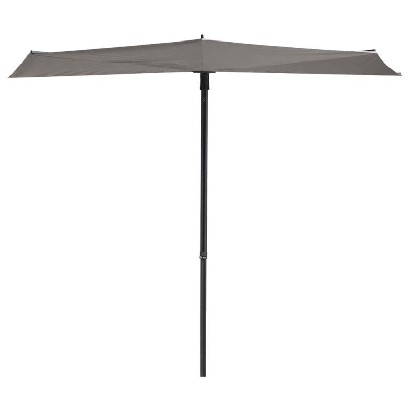 Madison Slnečník na balkón Sun Wave 270x150 cm, svetlosivý