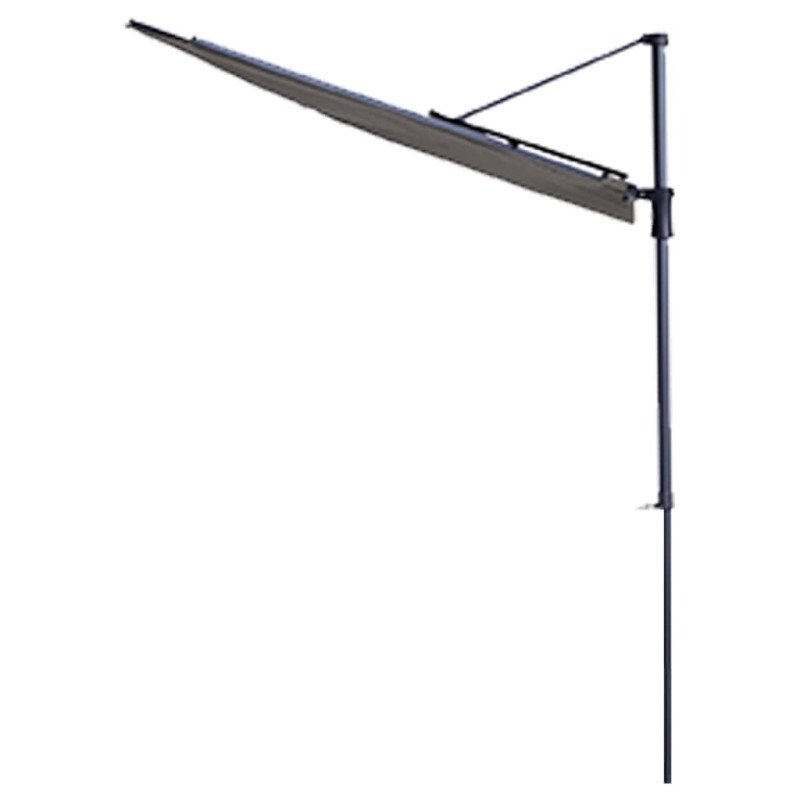 Madison Slnečník na balkón Sun Wave 270x150 cm, svetlosivý