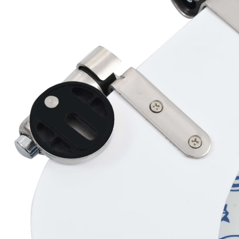vidaXL WC sedadlo s pomalým sklápaním MDF dizajn porcelánu