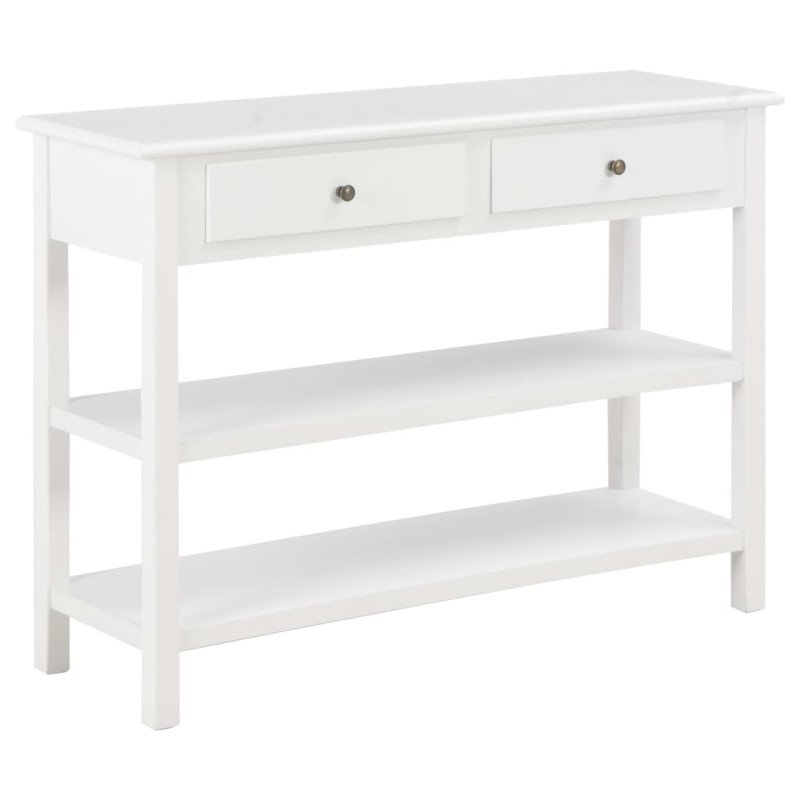 vidaXL Komoda z drevotriesky biela 110x35x80 cm