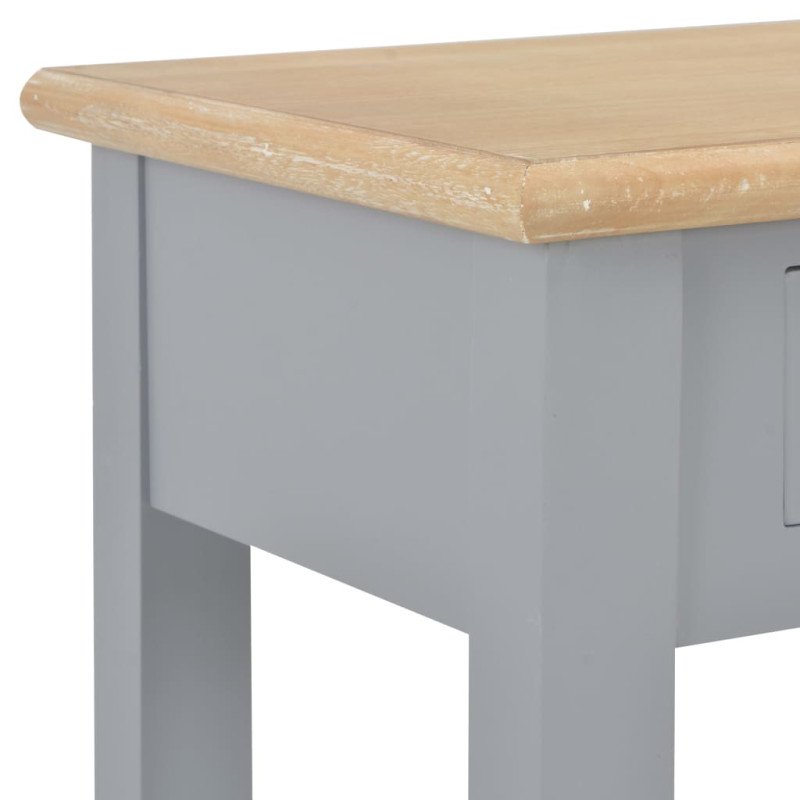 vidaXL Konzolový stolík sivý 110x35x80 cm drevo