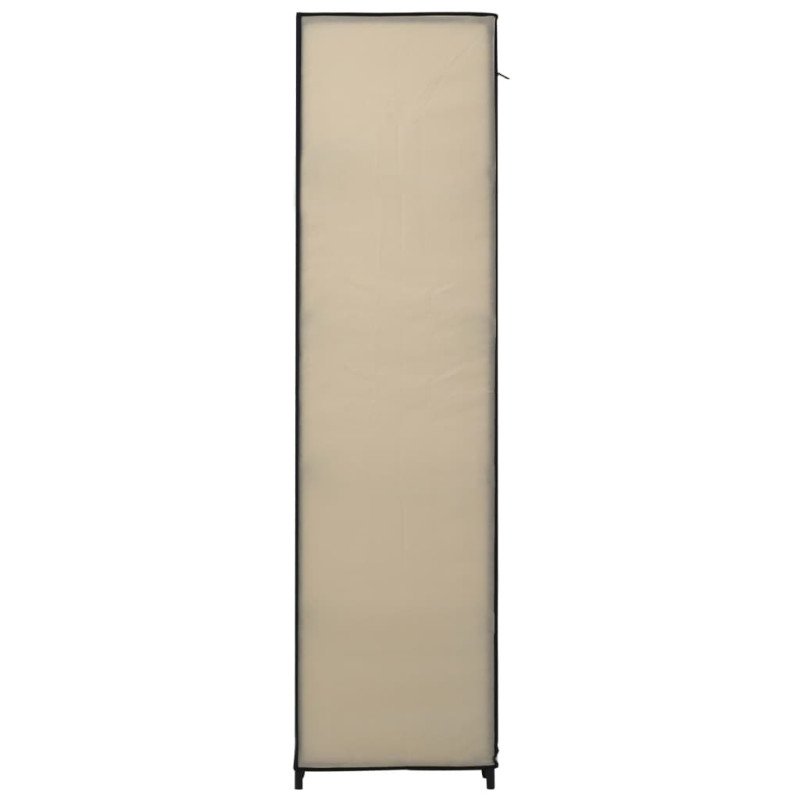 vidaXL Skladacie šatníky 2 ks krémové 110x45x175 cm látkové