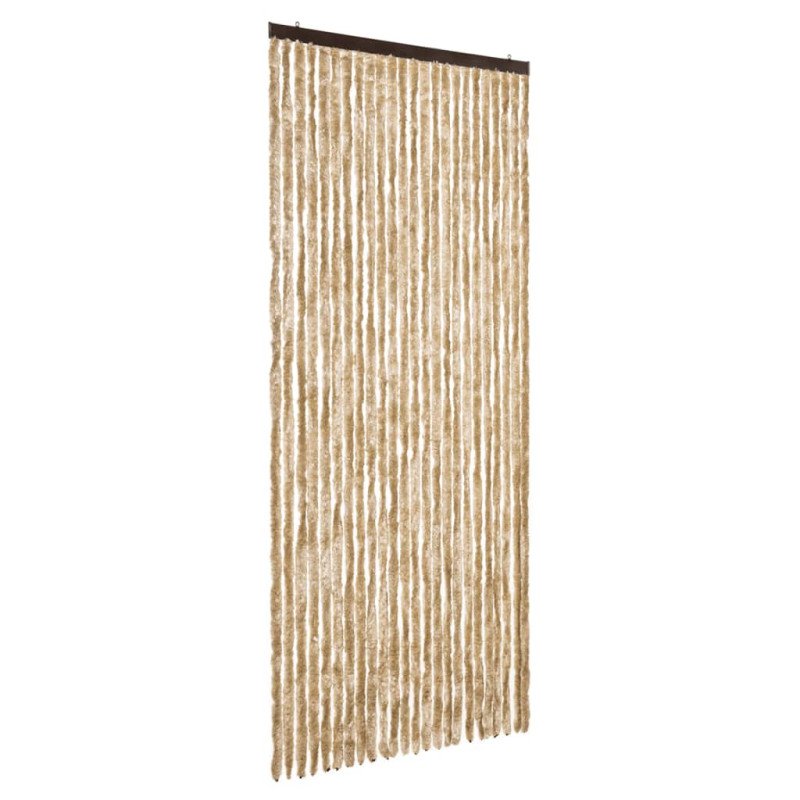 vidaXL Záves proti hmyzu, béžový 100x220 cm, ženilka