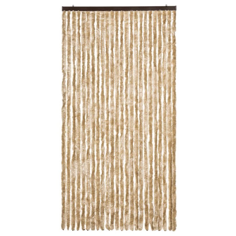 vidaXL Záves proti hmyzu, béžový 100x220 cm, ženilka