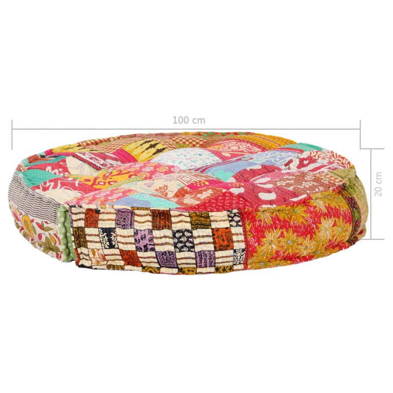 vidaXL Taburetka 100x20 cm, patchwork, látka