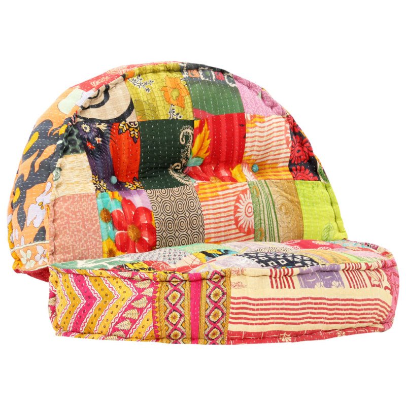 vidaXL Taburetka 100x20 cm, patchwork, látka