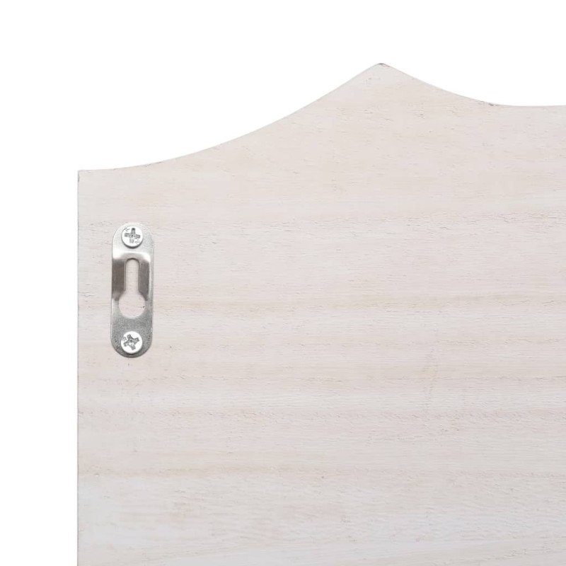 vidaXL Nástenný vešiak biely 50x10x23 cm drevený
