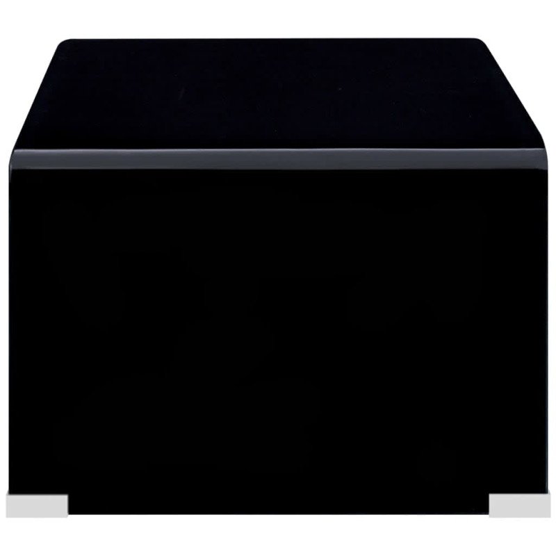 vidaXL Konferenčný stolík, čierny 98x45x31 cm, tvrdené sklo 