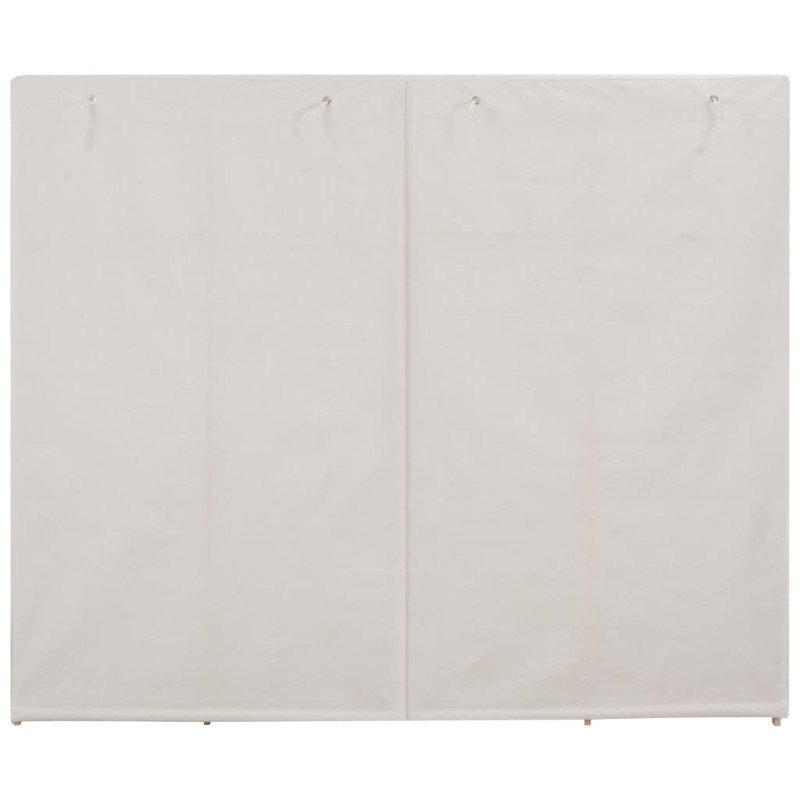 vidaXL Šatník biely 200x40x170 cm látkový