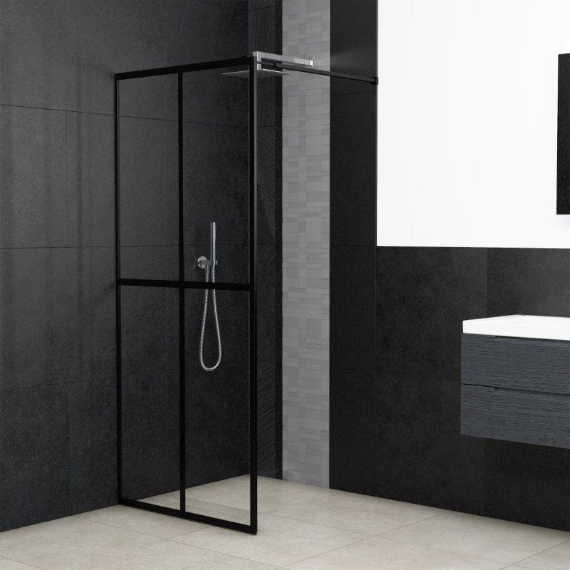 vidaXL Sprchová zástena walk-in, priehľadné tvrdené sklo 80x195 cm
