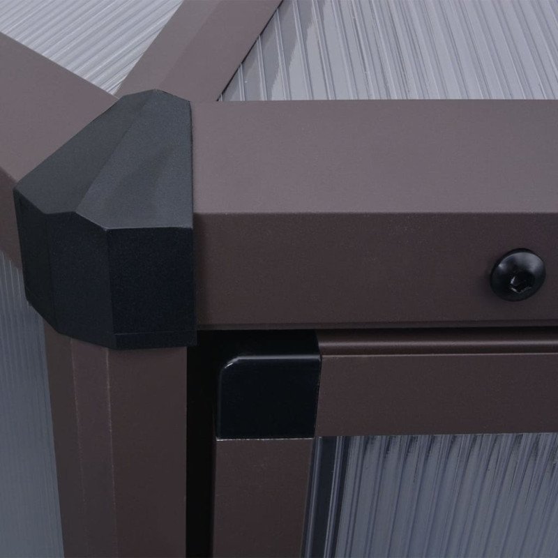 vidaXL Skleník, hliník 240x211x232 cm