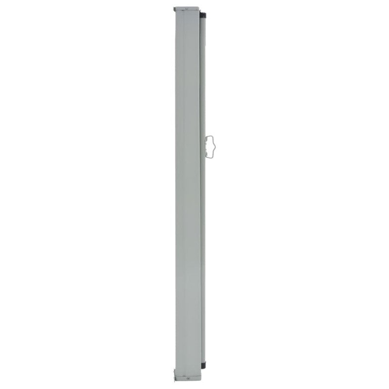 vidaXL Zaťahovacia bočná markíza na terasu čierna 80x300 cm
