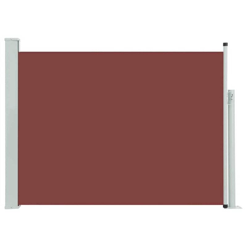vidaXL Zaťahovacia bočná markíza na terasu 100x500 cm, hnedá