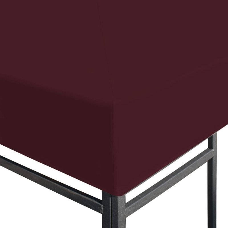 vidaXL Strieška na altánok 310 g/m² 3x4 m, bordová