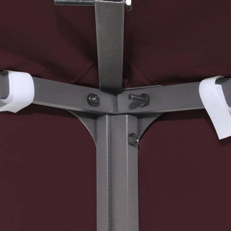 vidaXL Strieška na altánok 310 g/m² 3x4 m, bordová