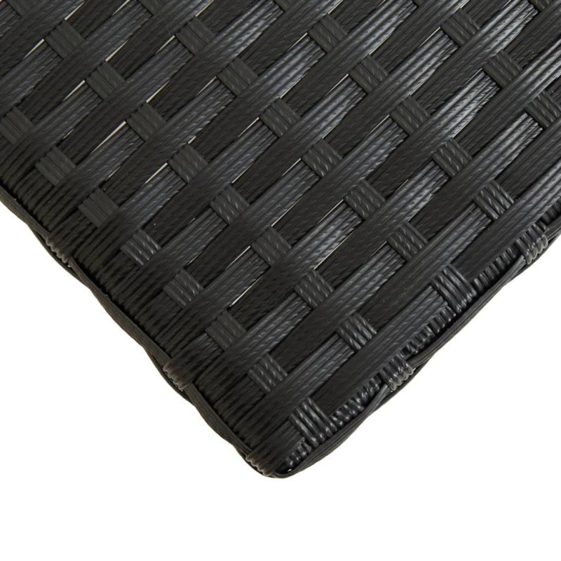 vidaXL Záhradná lavička čierna 80 cm polyratanová