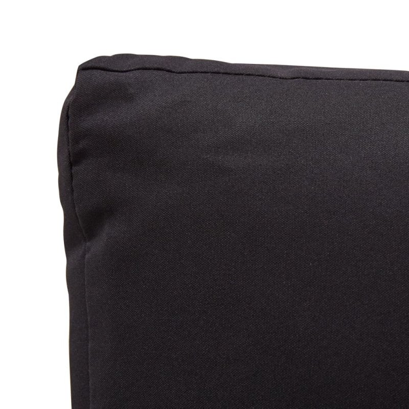 vidaXL 2-miestna záhradná pohovka s podložkami čierna 124 cm polyratanová